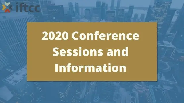 2020 Conference Sessions and Information