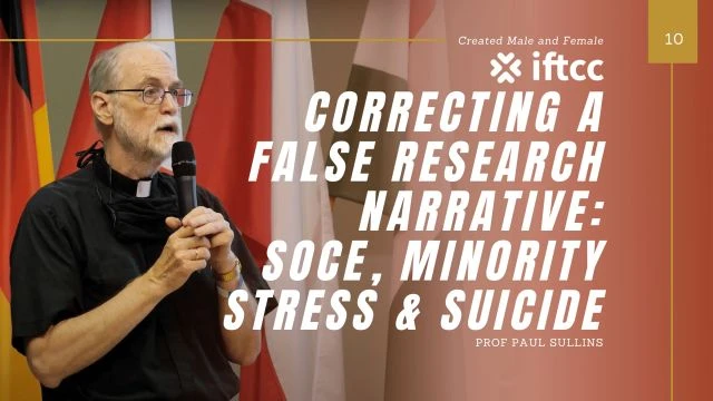 Correcting a False Research Narrative: SOCE, Minority Stress and Suicide